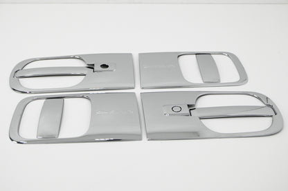 Auto Clover Chrome Door Handle Trim Cover Set for the Hyundai i800 2008+