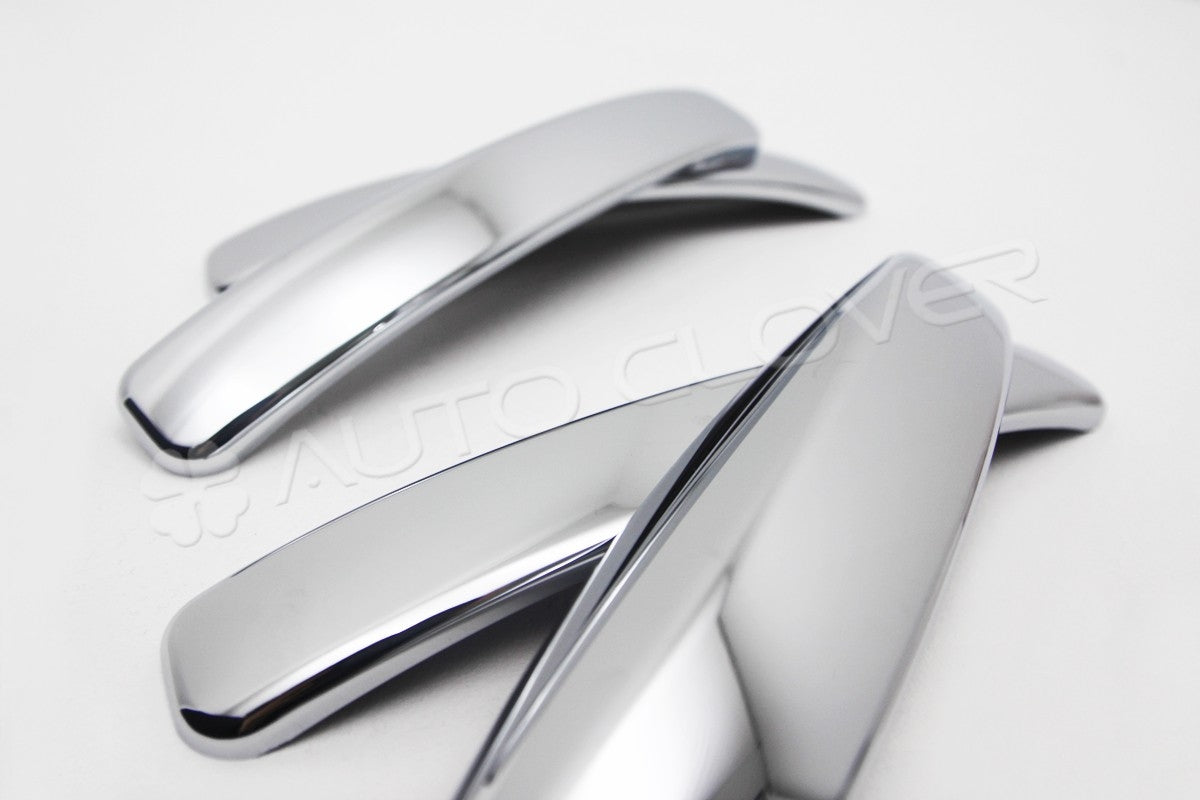 Auto Clover Chrome Door Handle Covers Trim Set for Dacia Duster MK1 2009 - 2017
