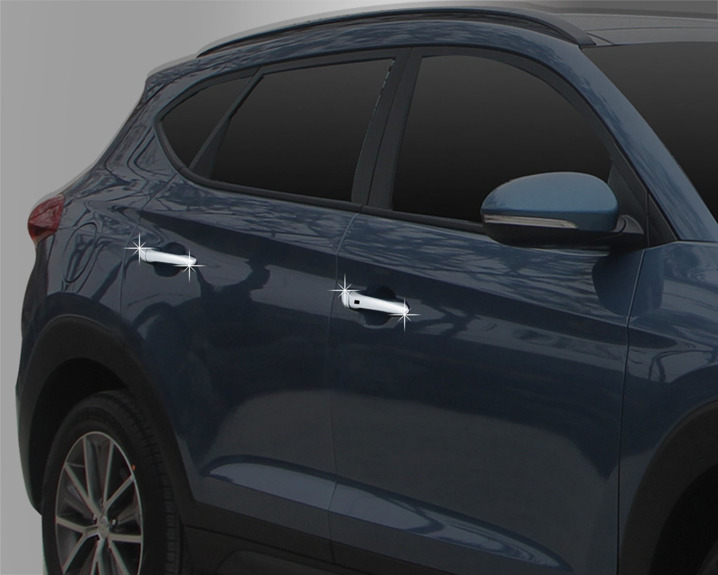 Auto Clover Chrome Door Handle Cover Trim Set for Hyundai Tucson 2015 - 2020