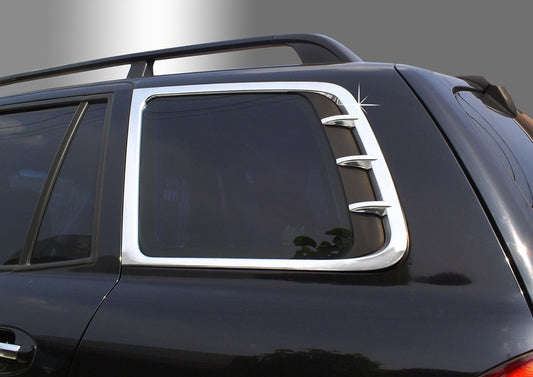 Auto Clover Chrome C Pillar Cover Trim Set for Hyundai Santa Fe 2001 - 2006