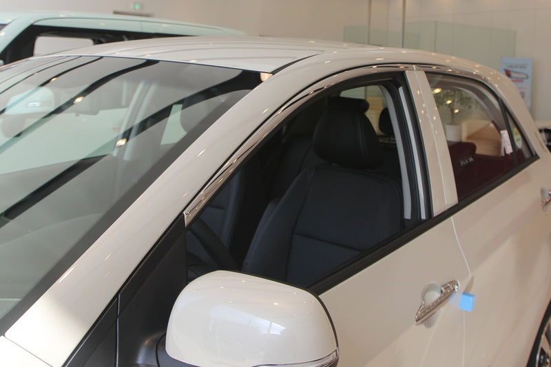 Auto Clover Chrome Side Window Top Frame Trim Cover for Kia Picanto 2012 - 2016