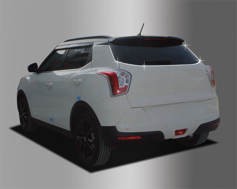 Auto Clover Chrome Rear Window Trim Set for Ssangyong Tivoli 2014 - 2019
