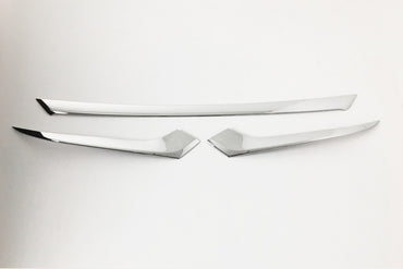 Auto Clover Chrome Front Bumper/ Headlight Trim for Hyundai Santa Fe 2019 - 2021
