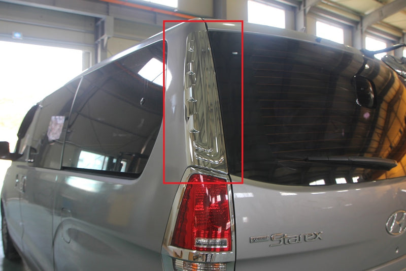 Auto Clover Chrome Rear Pillar Cover Trim Set for Hyundai i800 / iLoad 2008+
