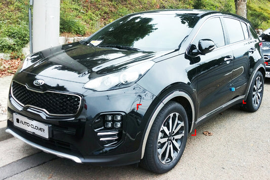 Auto Clover Chrome Wheel Arch Trim Set for Kia Sportage 2016 - 2021