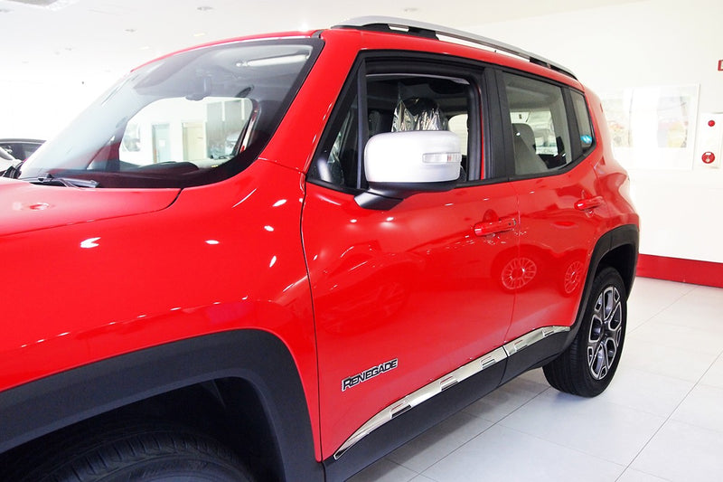 Auto Clover Chrome Side Door Trim Set for Jeep Renegade 2014+