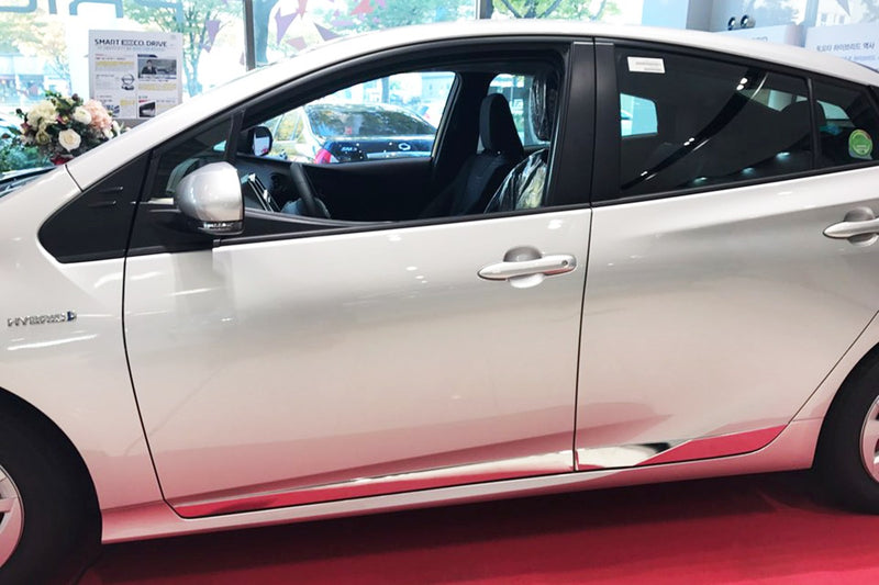 Auto Clover Chrome Side Door Trim Set for Toyota Prius 2016+