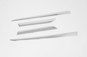 Auto Clover Chrome Side Skirt Door Trim Set for Mazda 2 2014+ MK4 5 Door