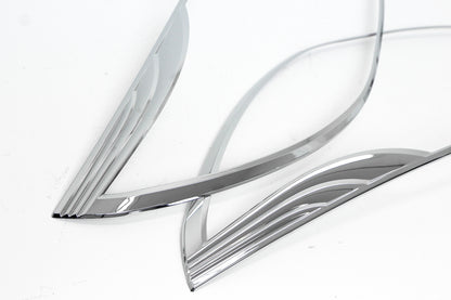 Auto Clover Chrome Headlight Surround Trim Set for Kia Rio 2012 - 2016