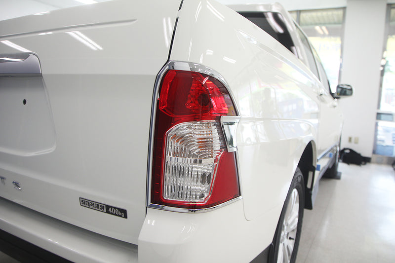 Auto Clover Chrome Tail Light Surround for Ssangyong Korando Sport/Musso 2013-18