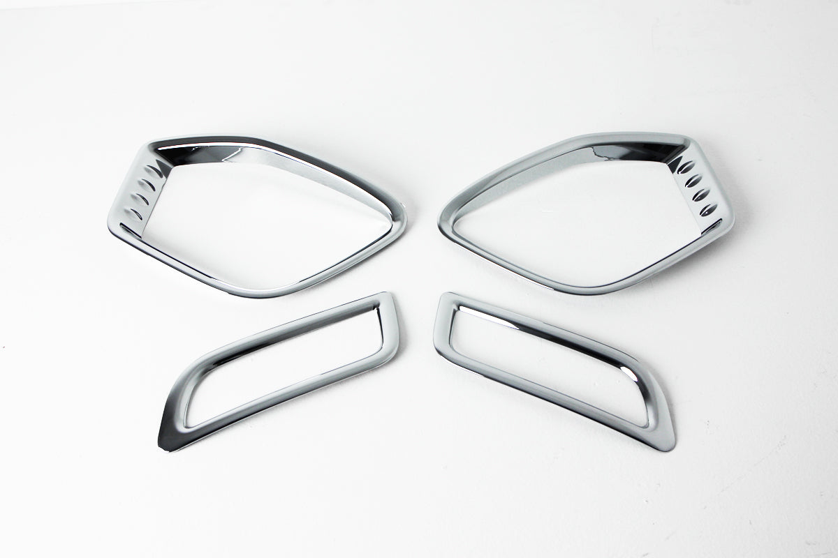 Auto Clover Chrome Fog Light Trim set for Ssangyong Korando Sports/Musso 2013-18