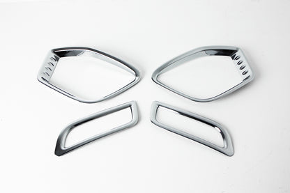 Auto Clover Chrome Fog Light Trim set for Ssangyong Korando Sports/Musso 2013-18