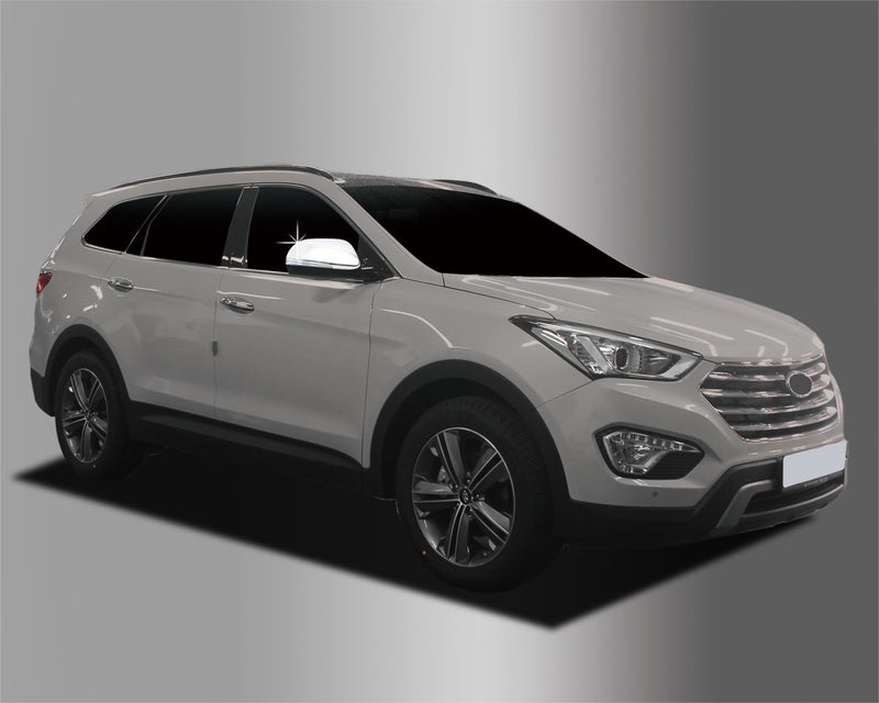 Auto Clover Chrome Wing Mirror Cover Trim Set for Hyundai Santa Fe 2014 - 2018