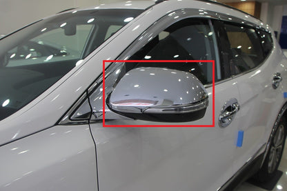 Auto Clover Chrome Wing Mirror Cover Trim Set for Hyundai Santa Fe 2014 - 2018