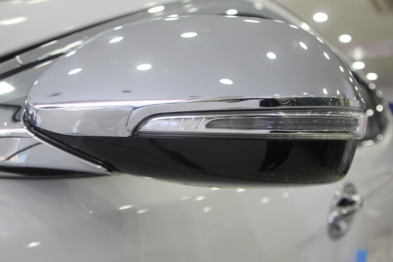 Auto Clover Chrome Wing Mirror Cover Trim Set for Hyundai Santa Fe 2014 - 2018