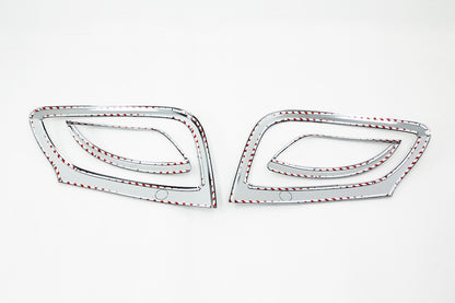 Auto Clover Chrome Fog Lights Surrounds Trim Set for Hyundai IX35 2010 - 2015