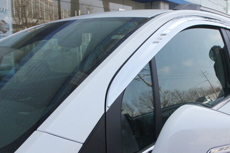 Auto Clover Chrome Wind Deflectors Set for Chevrolet Trax 2012 - 2016 (4 pieces)