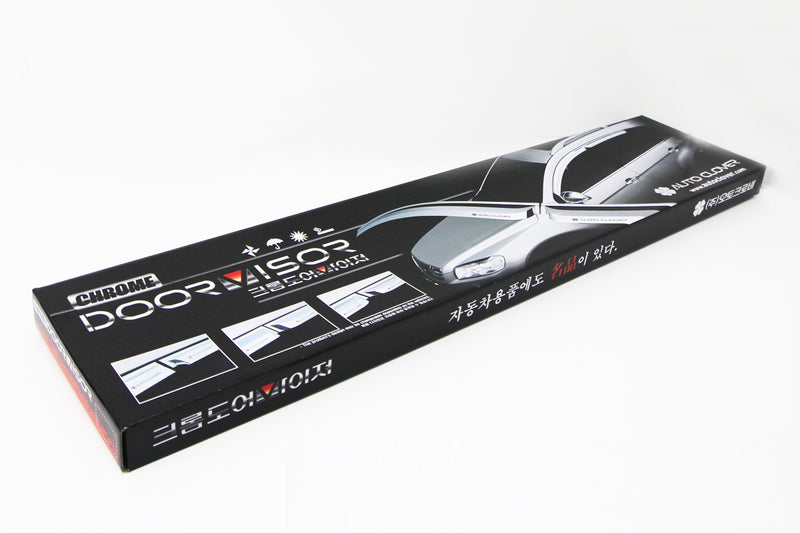 Auto Clover Chrome Front Wind Deflectors for Isuzu D-MAX 2012 - 2020 (2 pieces)