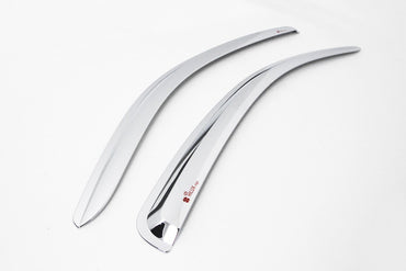 Auto Clover Chrome Front Wind Deflectors for Toyota Hilux 2005 - 2015 (2 pieces)