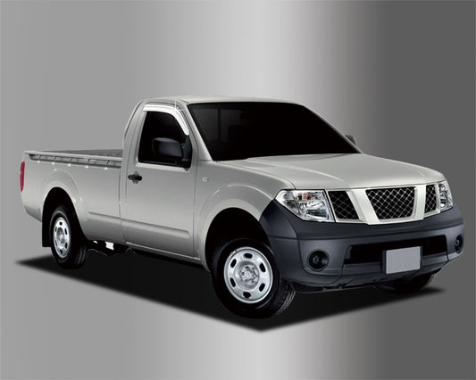 Auto Clover Chrome Wind Deflectors for Nissan Navara D40 2005 - 2015 (2 pieces)