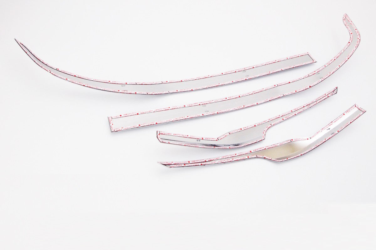 Auto Clover Chrome Front and Rear Bumper Trim Set for Hyundai Tucson 2015 - 2018