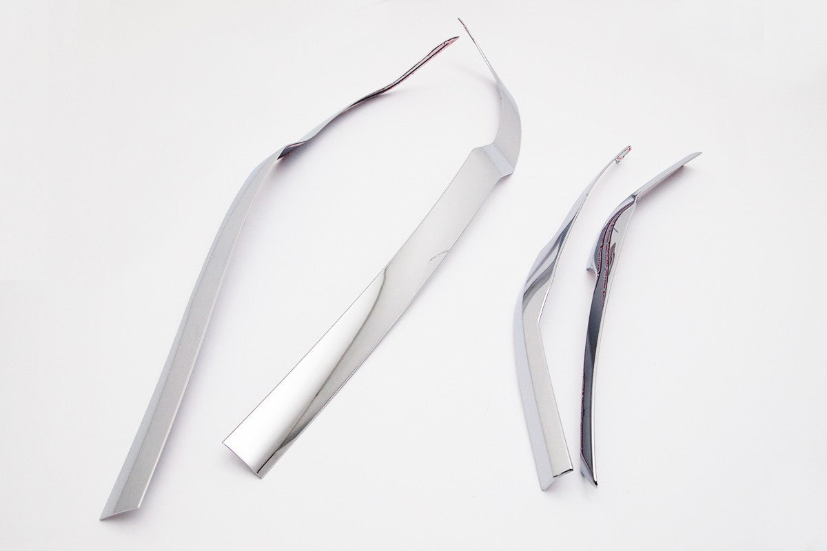 Auto Clover Chrome Front and Rear Bumper Trim Set for Hyundai Tucson 2015 - 2018