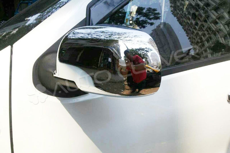 Auto Clover Chrome Wing Mirror Cover Trim Set for Nissan Micra MK4 2010 - 2016