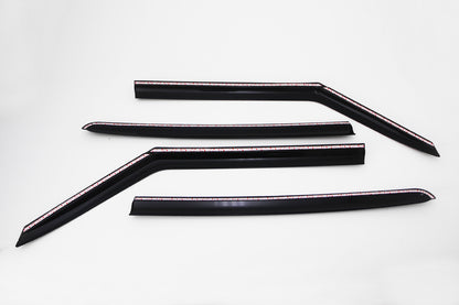 Auto Clover Wind Deflectors Set for Suzuki Swift 2017 - 2024 (4 pieces)