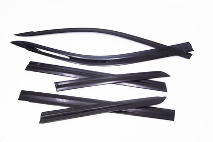 Auto Clover Wind Deflectors Set for Toyota Land Cruiser 200 2008 - 2022 (6 pcs)