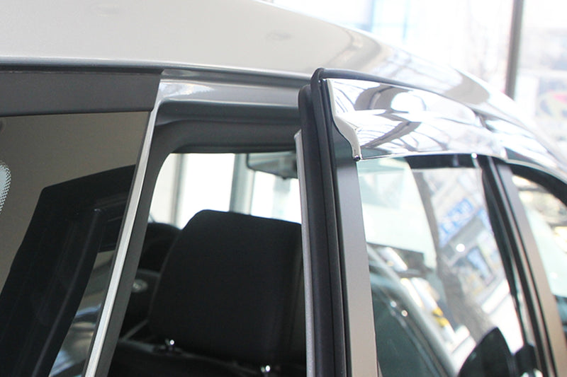 Auto Clover Chrome Wind Deflectors Set for Hyundai Tucson 2015 - 2020 (6 pieces)
