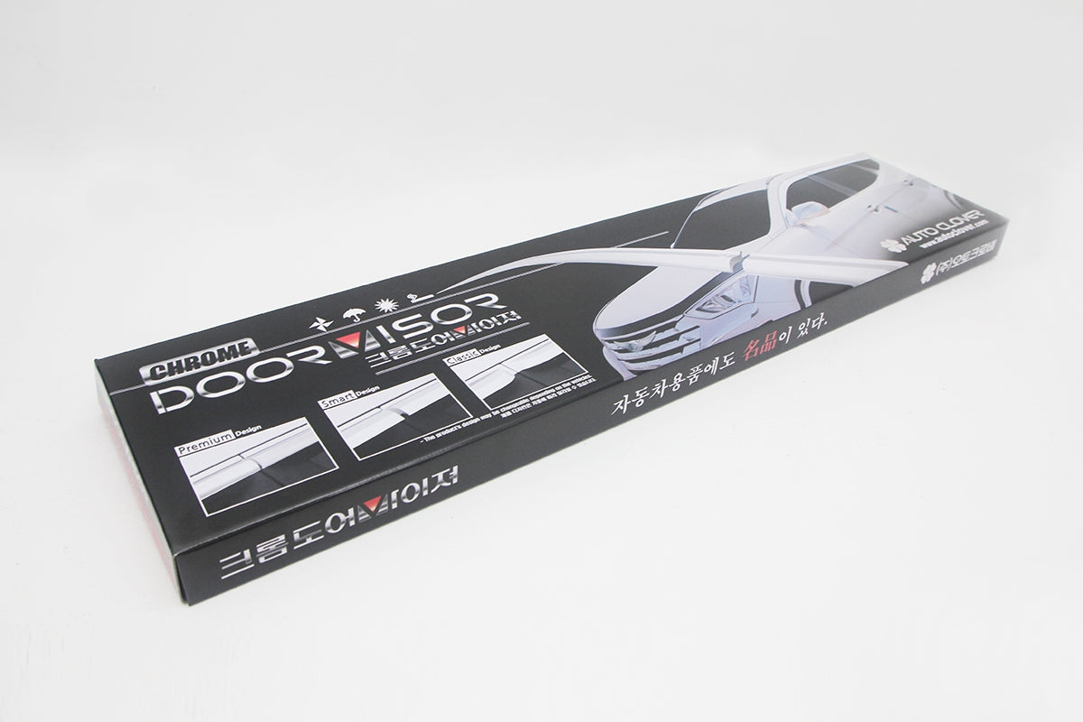 Auto Clover Chrome Wind Deflectors Set for Opel Karl (4 pieces)