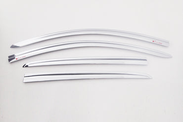 Auto Clover Chrome Wind Deflectors Set for Opel Karl (4 pieces)