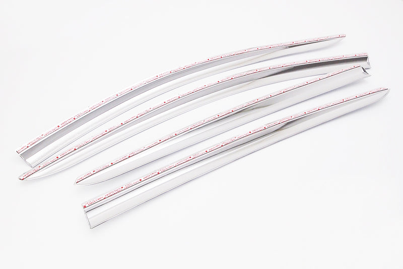 Auto Clover Chrome Wind Deflectors Set for Honda HR-V 2014 - 2020 (4 pieces)
