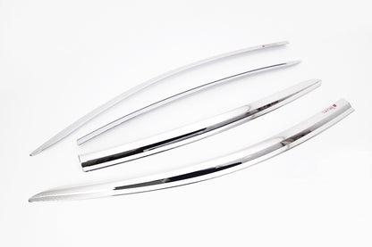 Auto Clover Chrome Wind Deflectors Set for Honda HR-V 2014 - 2020 (4 pieces)