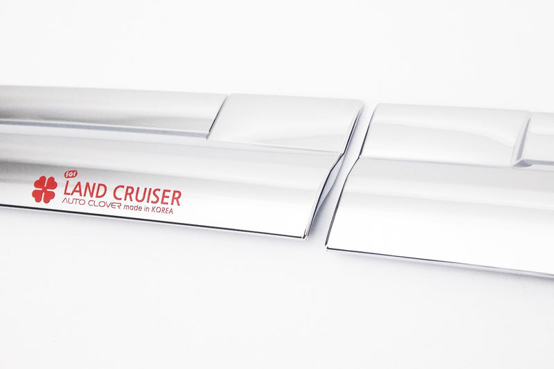 Auto Clover Chrome Wind Deflectors Set for Toyota Land Cruiser 200 2008+ (10 pc)
