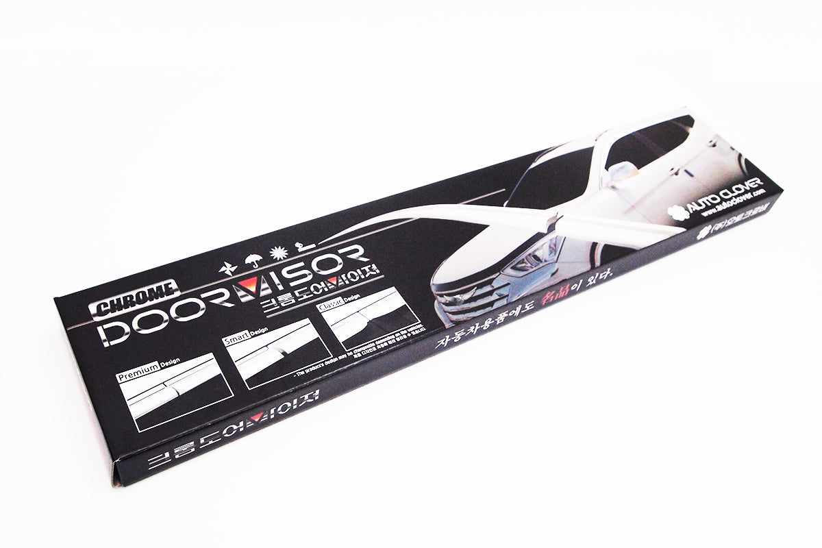 Auto Clover Chrome Wind Deflectors Set for Ford Ecosport  (4 pieces)
