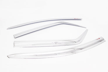 Auto Clover Chrome Wind Deflectors Set for Ford Ecosport  (4 pieces)