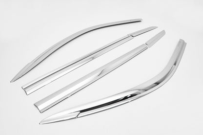 Auto Clover Chrome Wind Deflector Set for Ssangyong KGM Rexton G4 2018+ (6 pieces)