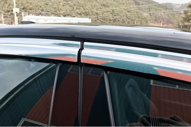 Auto Clover Chrome Wind Deflectors Set for BMW 5 Series Saloon G30 2017+ (4 pieces)