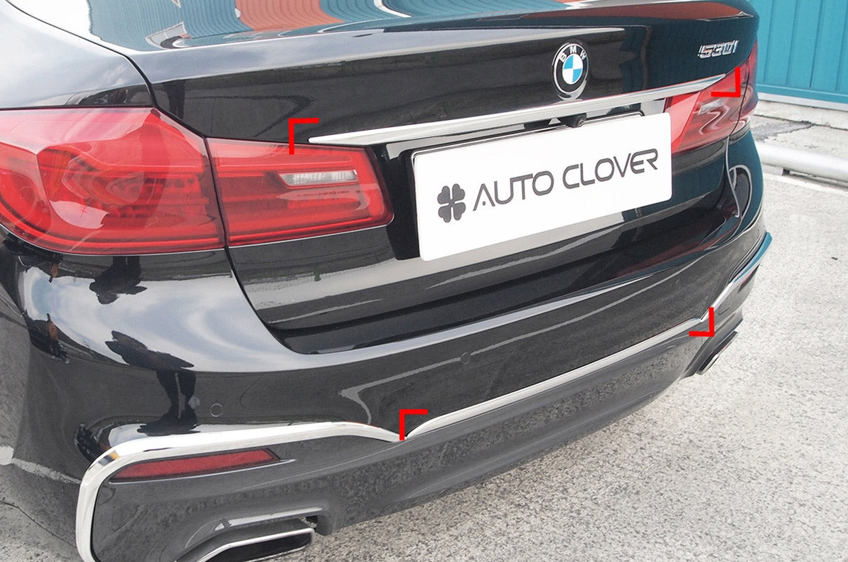 Auto Clover Chrome Boot Trim Set for BMW 5 Series G30 2017 - 2023