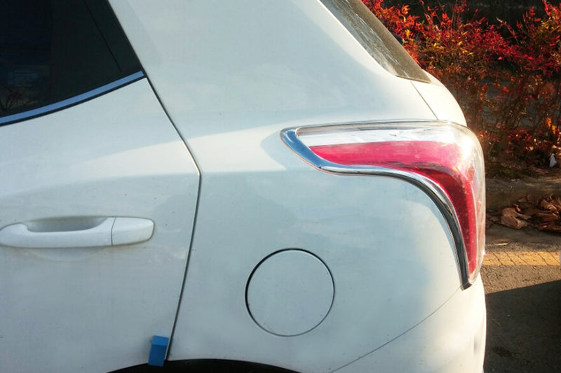 Auto Clover Chrome Tail Light Covers Trim Set for Ssangyong Tivoli 2014 - 2019