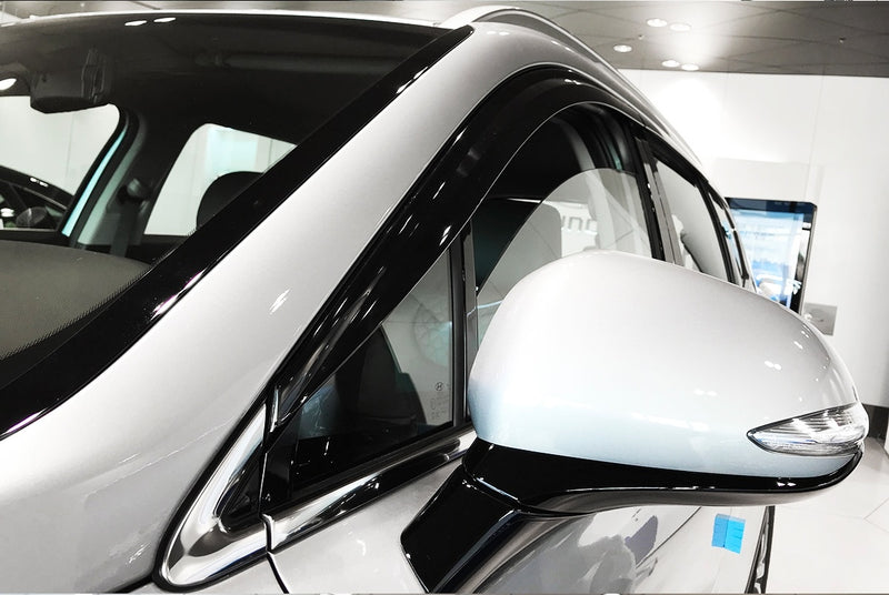 Auto Clover Wind Deflectors Set for Hyundai Santa Fe 2019 - 2023 (6 pieces)