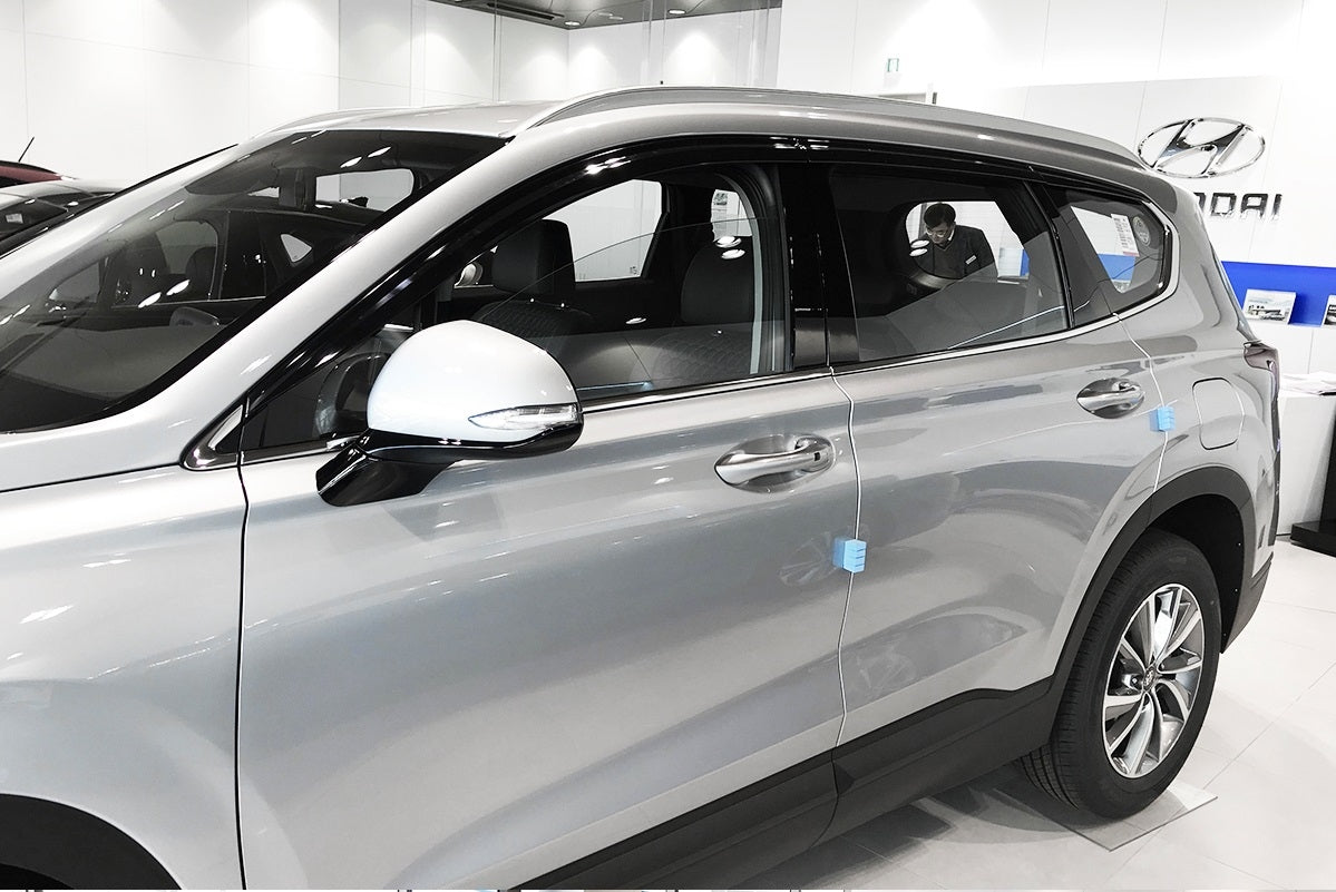 Auto Clover Wind Deflectors Set for Hyundai Santa Fe 2019 - 2023 (6 pieces)