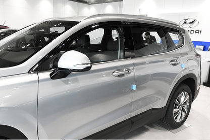 Auto Clover Wind Deflectors Set for Hyundai Santa Fe 2019 - 2023 (6 pieces)