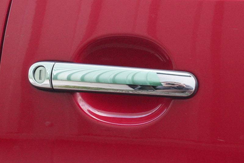 Auto Clover Chrome Door Handle Trim for Seat Ibiza MK 4 Polo MK 5 Skoda Fabia