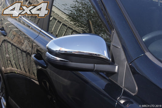 Auto Clover Chrome Wing Mirror Trim Set for Toyota Rav 4 2013 - 2018