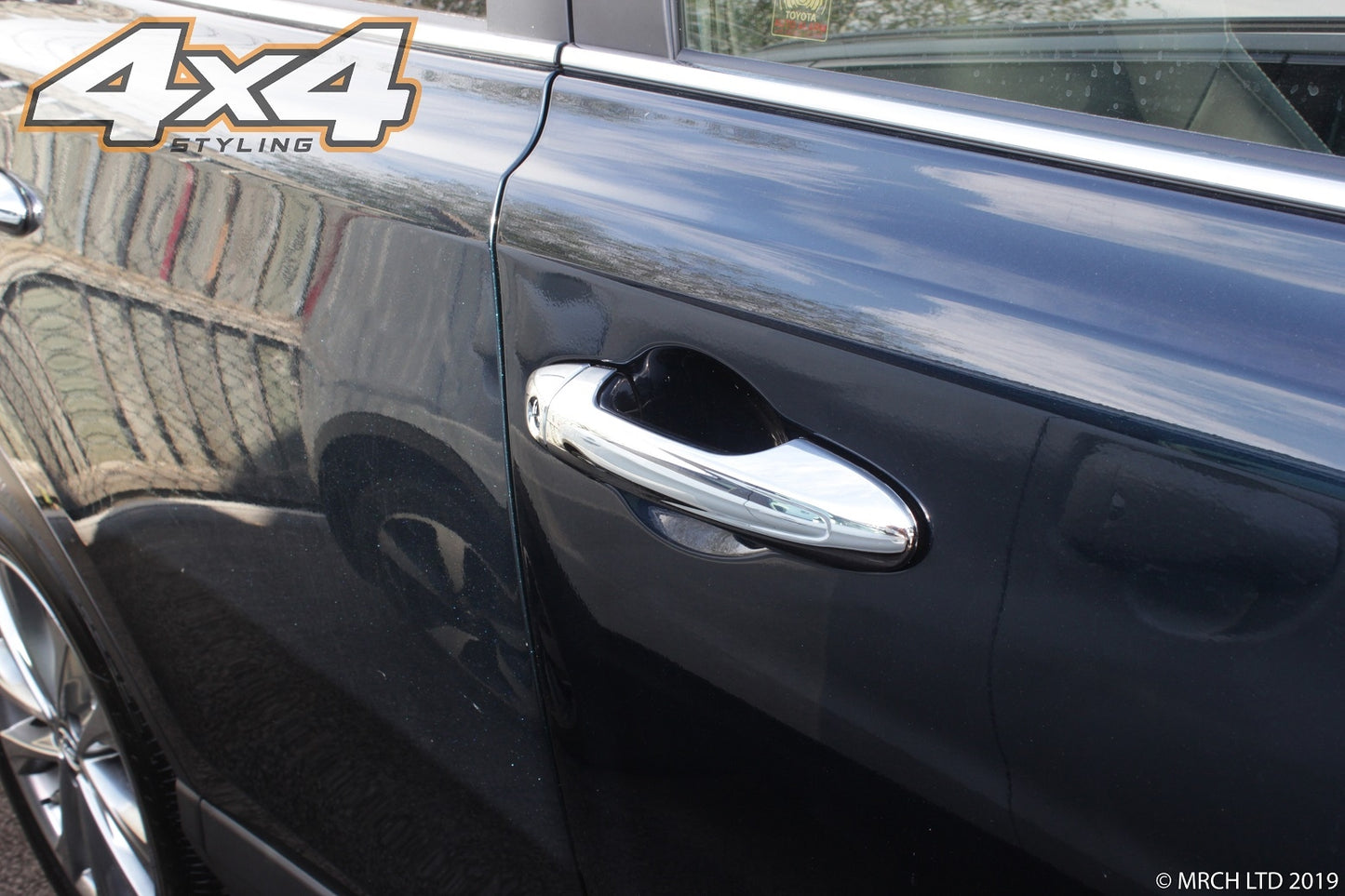 Auto Clover Chrome Exterior Door Handle Covers Trim for Toyota Rav 4 2013 - 2018