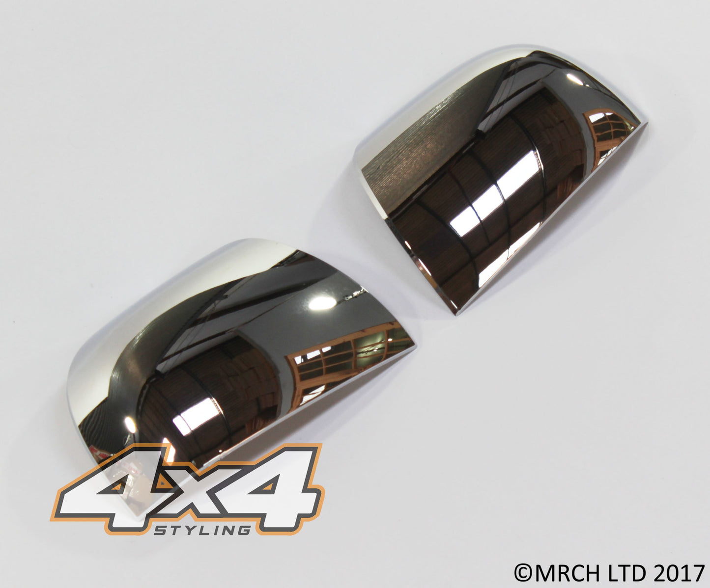 Auto Clover Chrome Wing Mirror Trim Set for Hyundai Santa Fe 2007 - 2009