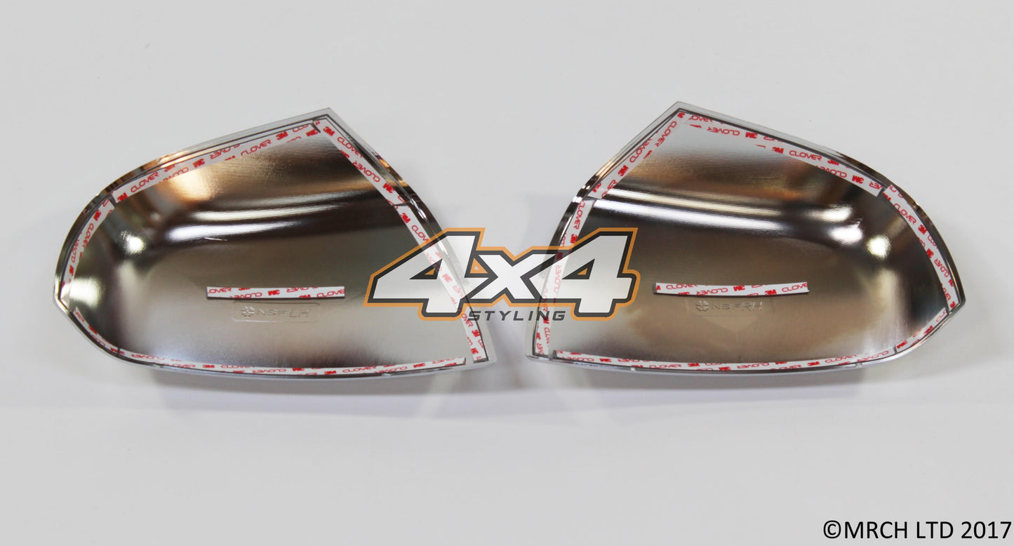 Auto Clover Chrome Wing Mirror Trim Set for Hyundai Santa Fe 2007 - 2009