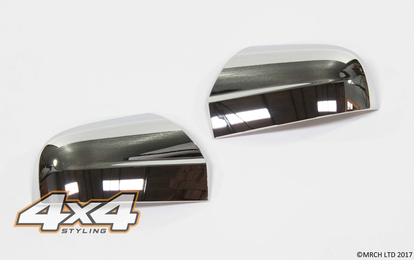 Auto Clover Chrome Wing Mirror Cover Trim Set for Hyundai Tucson 2004 - 2010